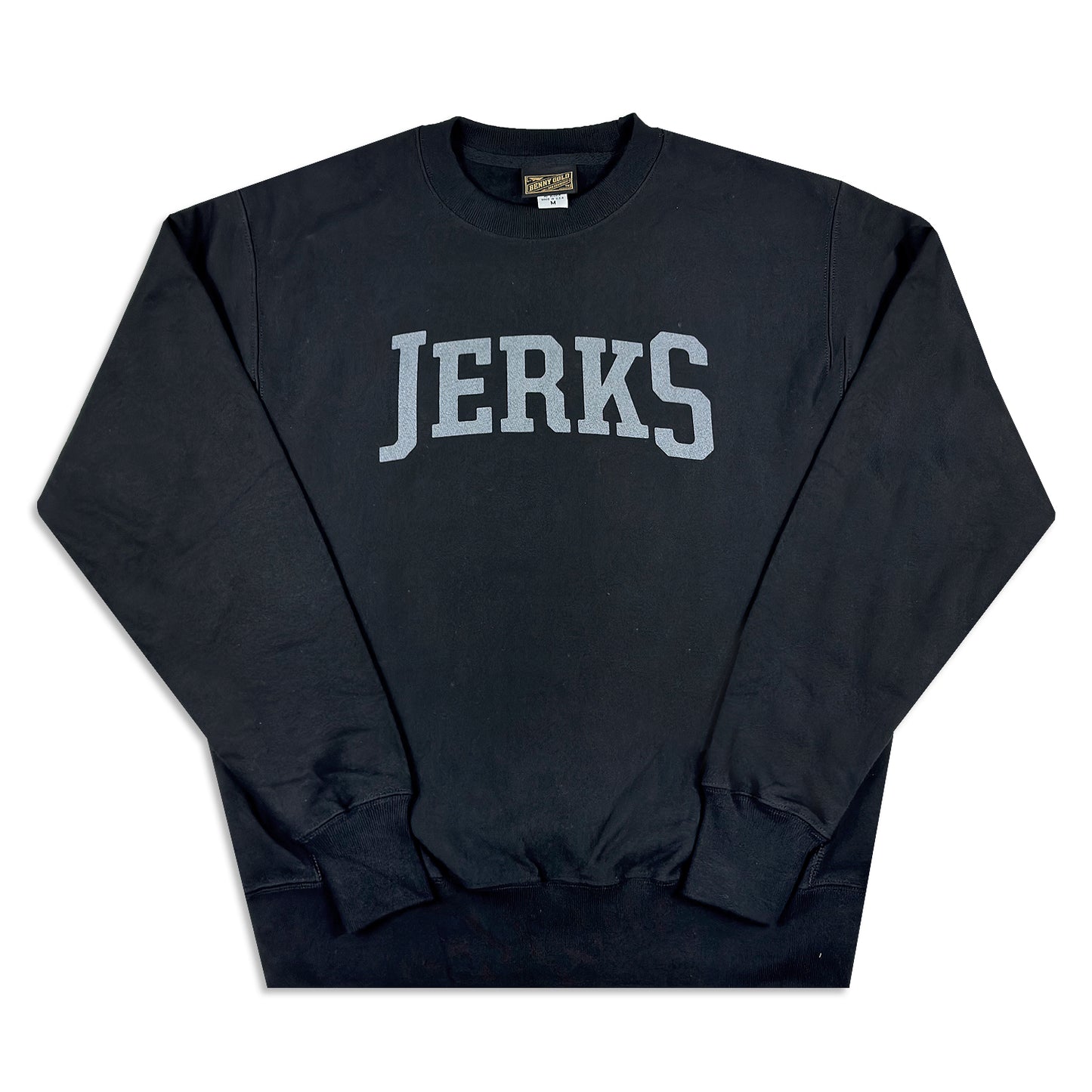 Jerks Villain - Champion Reverse Weave Crew - Black