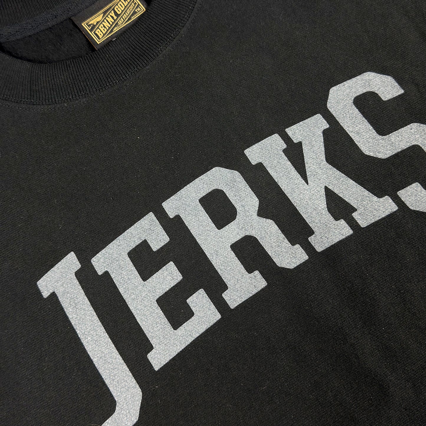 Jerks Villain - Champion Reverse Weave Crew - Black