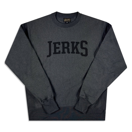 Jerks Villain - Champion Reverse Weave Crew - Heather Charcoal