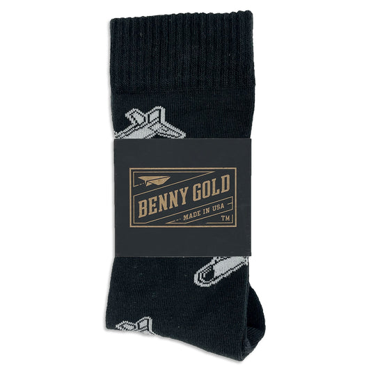 Stay Gold Glider Plane Socks