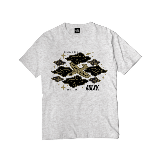 AGXLY Jakarta Clouds Tee - Heather White