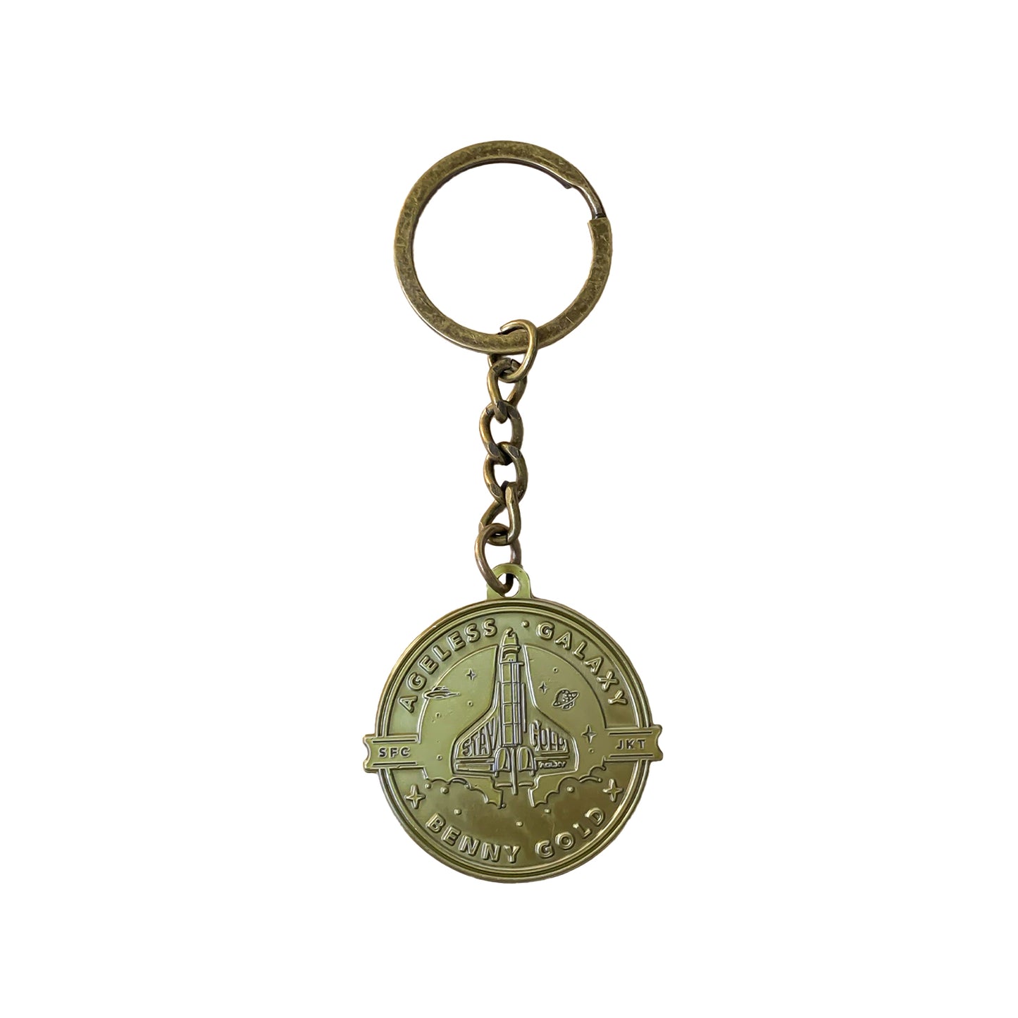 AGXLY Lift Off & Stay Gold Keychain